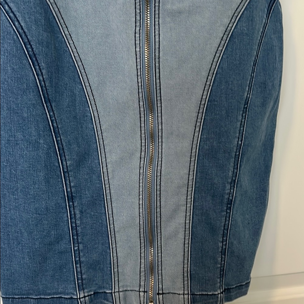 Cute Forever 21 Blue Denim Mini Dress - Picture 3 of 8